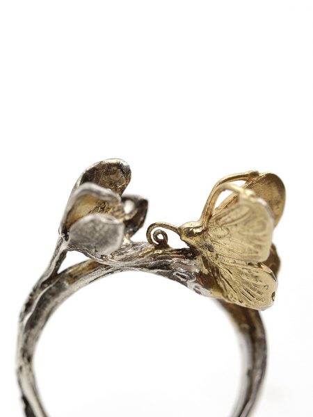 Anello Argento 925 Farfalla Di Zirconi | Made In Italy